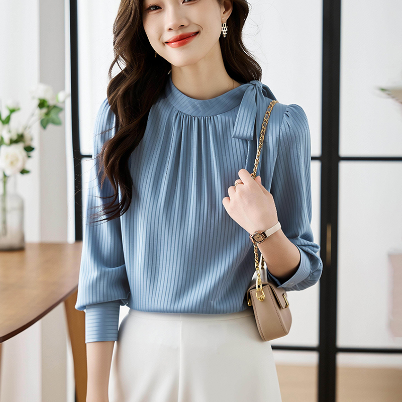 Long sleeve profession tops niche loose shirt for women