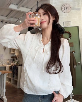 Casual spring tops white shirt for women