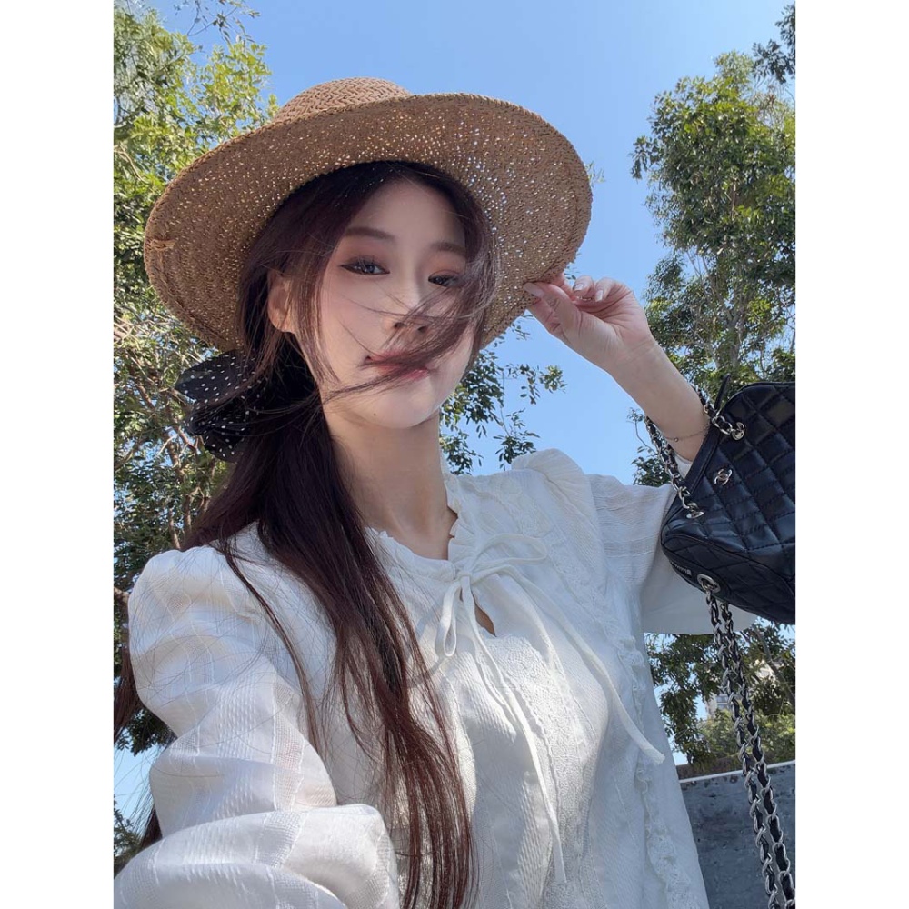 Casual spring tops white shirt for women