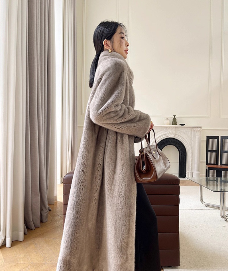 Elmo coat long overcoat for women