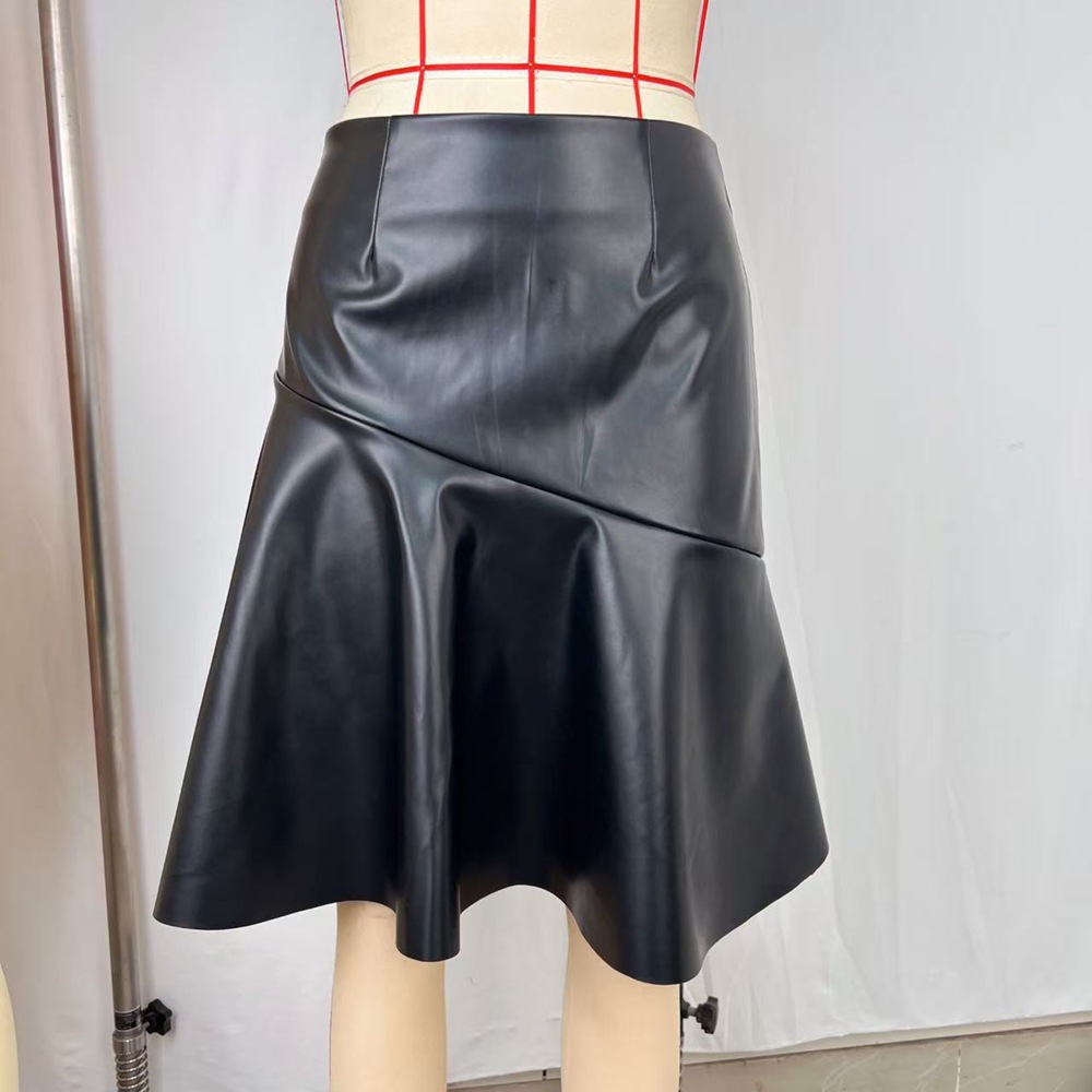 Spicegirl sexy leather skirt slim skirt for women