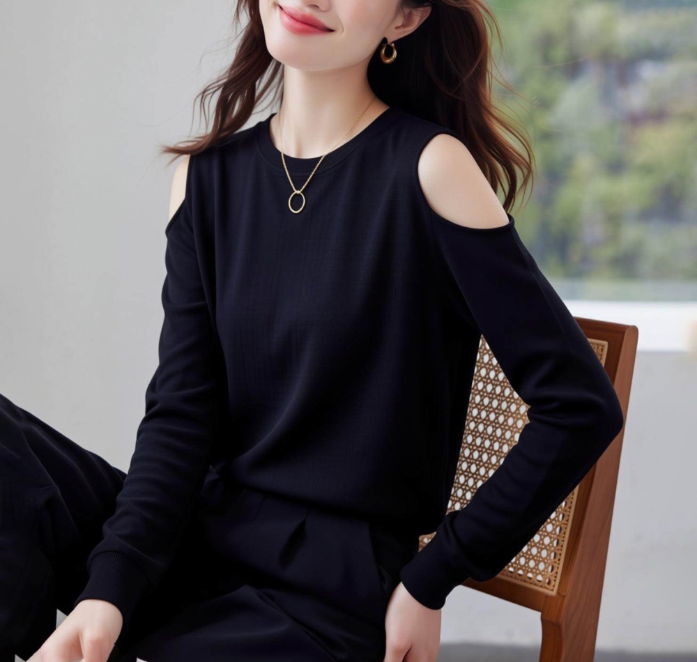 Pullover long sleeve bottoming shirt loose tops