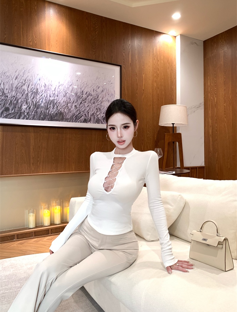 Long sleeve bottoming shirt spicegirl tops for women