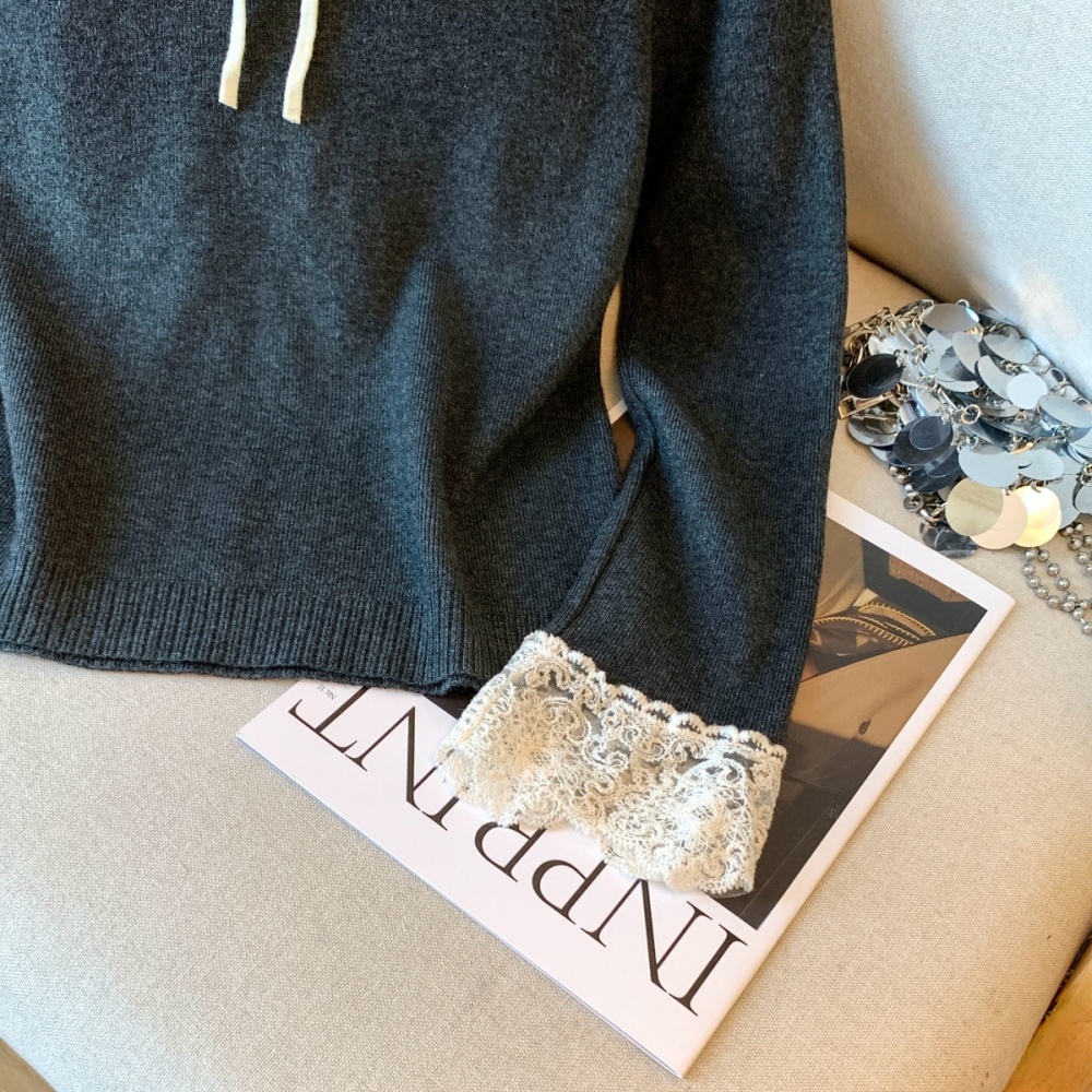 Sweet bottoming shirt lace tops for women