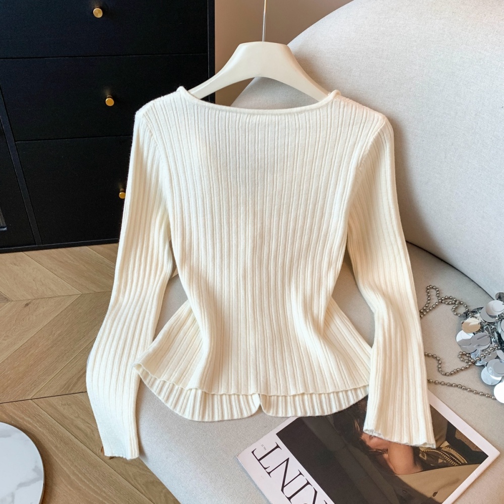 Lace knitted sweater winter shirts for women