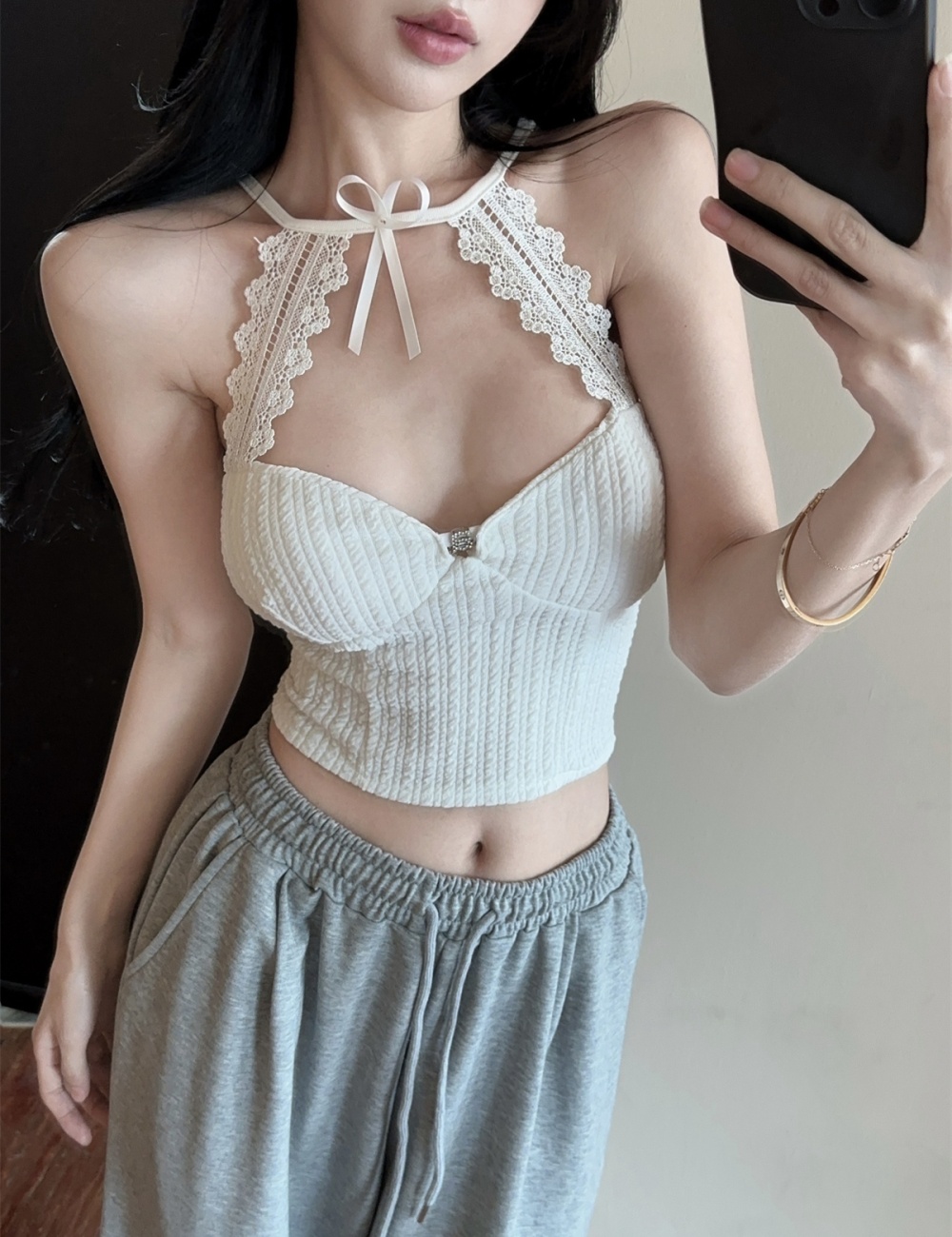 Inside the ride enticement tops splice vest for women