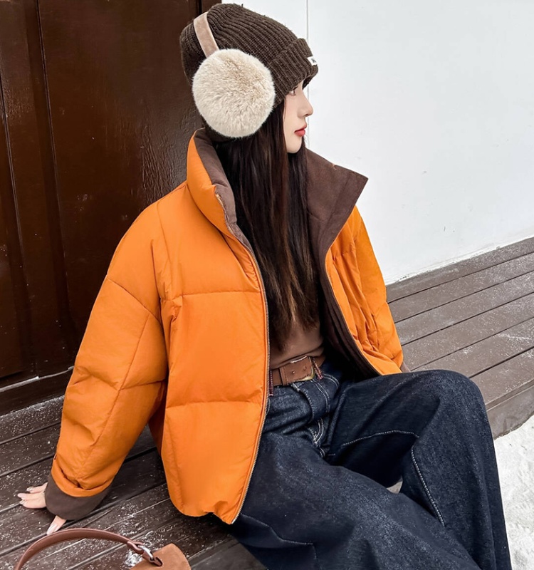 Cozy fashion soft duck down short winter down coat
