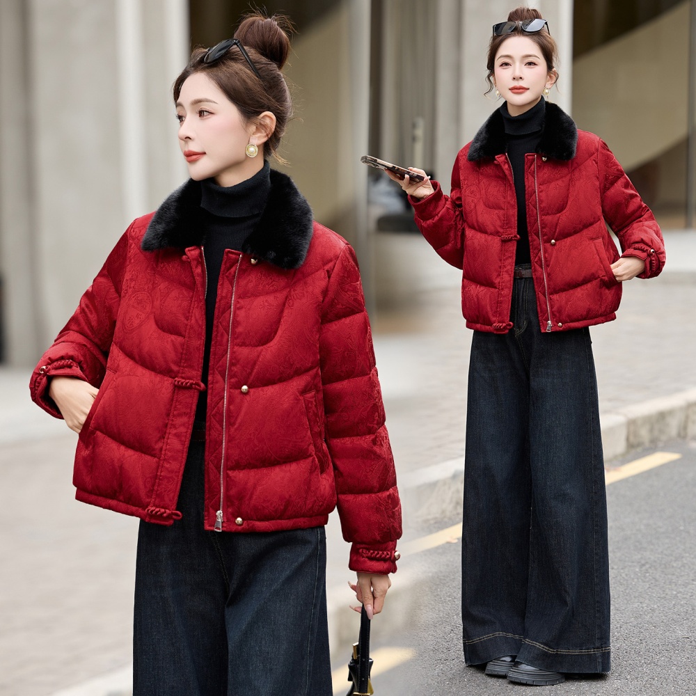 Winter down Chinese style short down coat