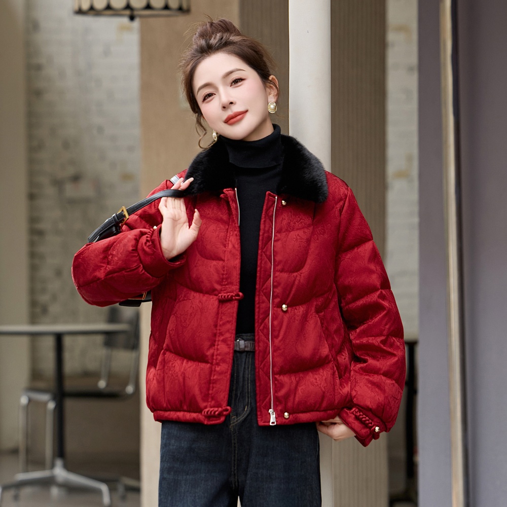 Winter down Chinese style short down coat