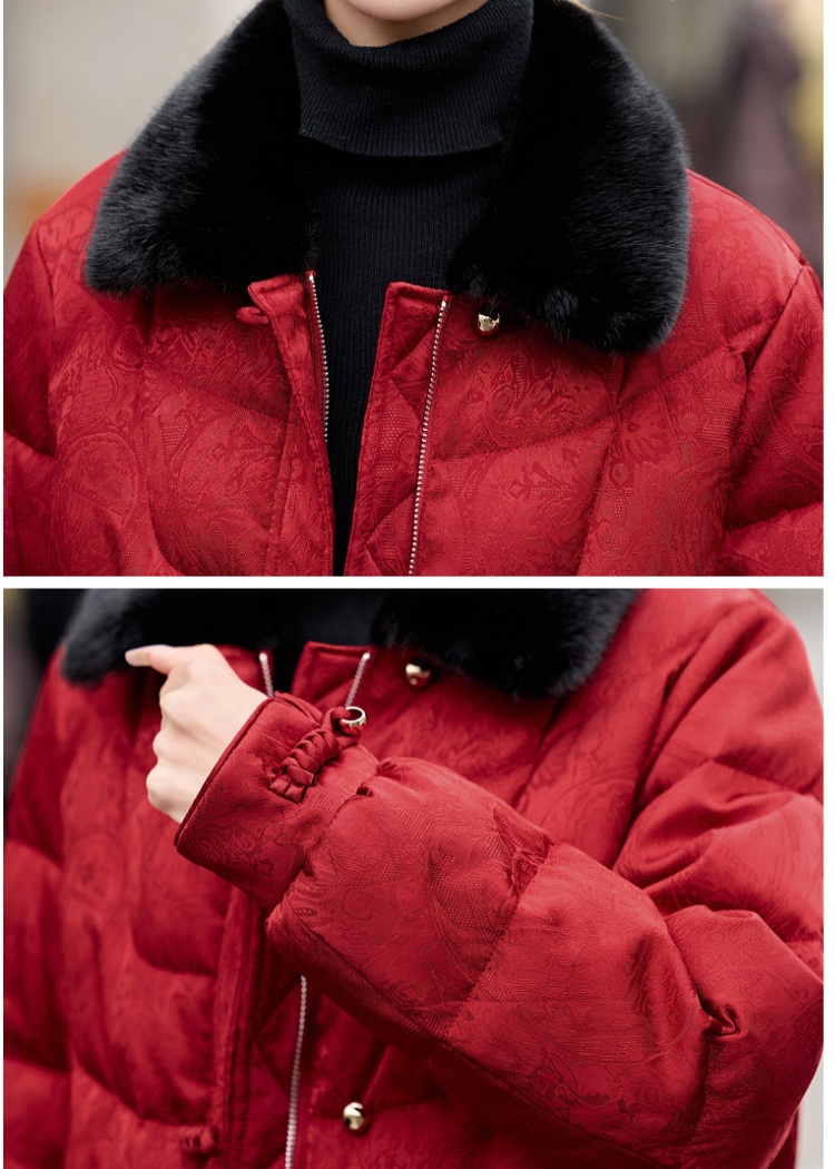 Winter down Chinese style short down coat