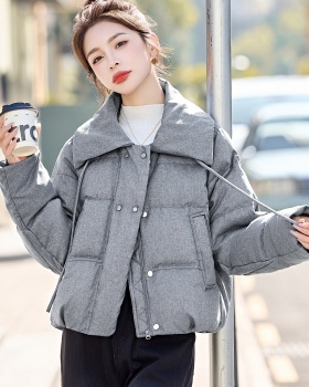 Fashion Casual winter simple lapel down coat