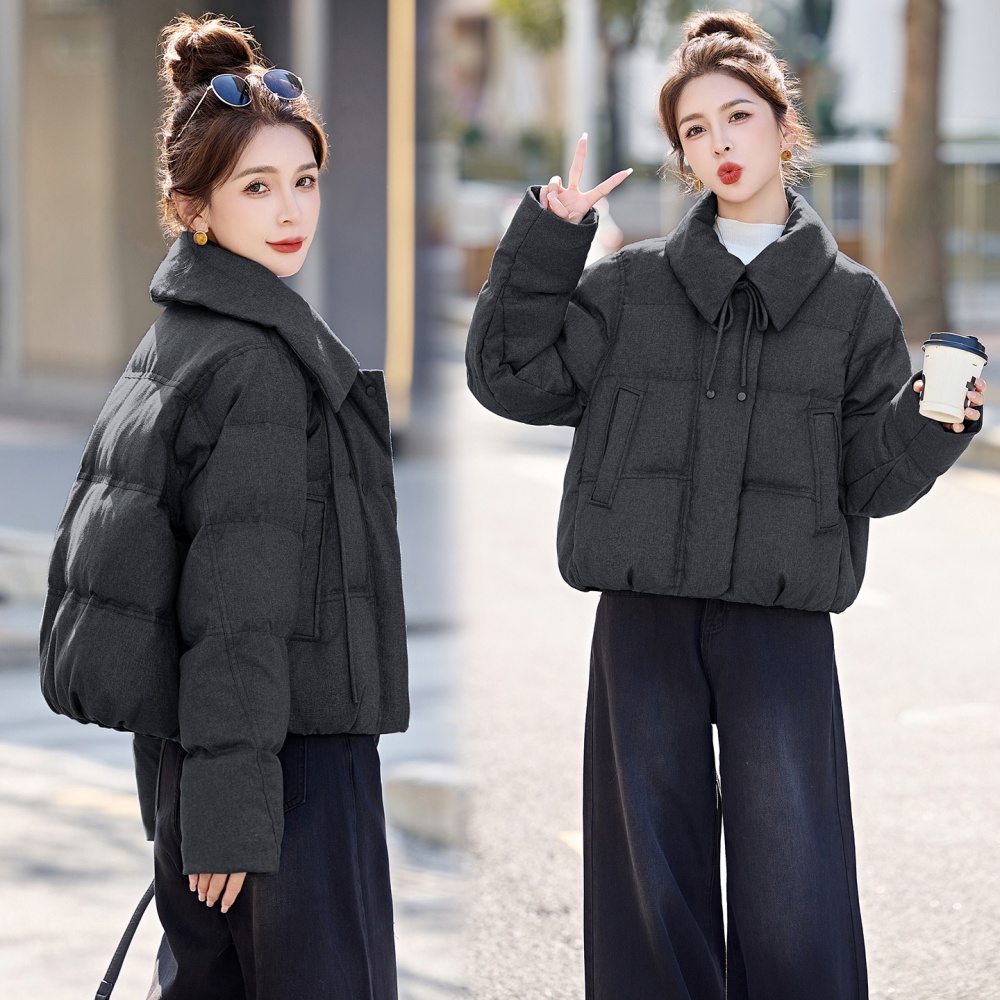Fashion Casual winter simple lapel down coat