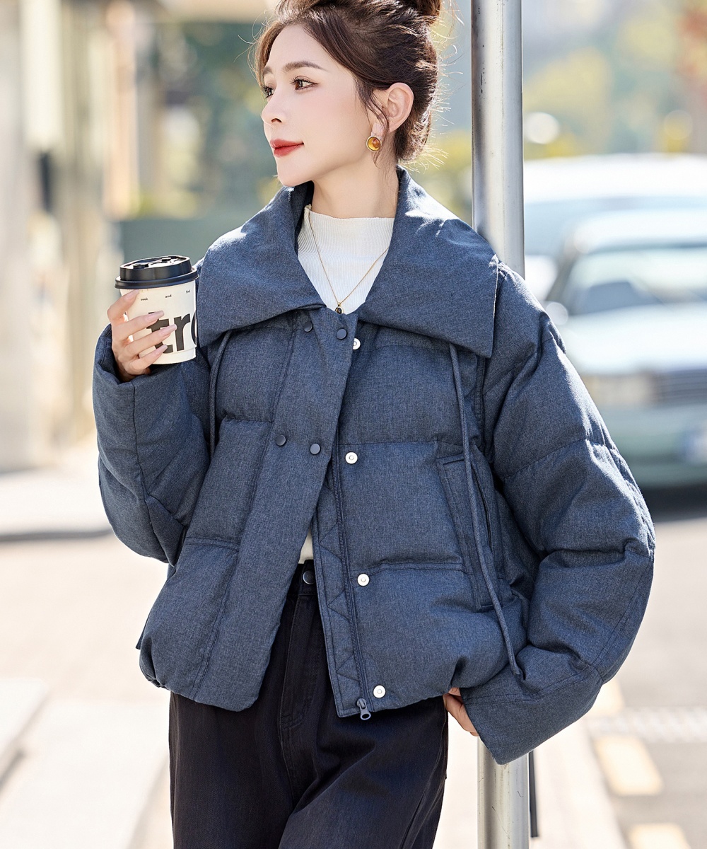 Fashion Casual winter simple lapel down coat