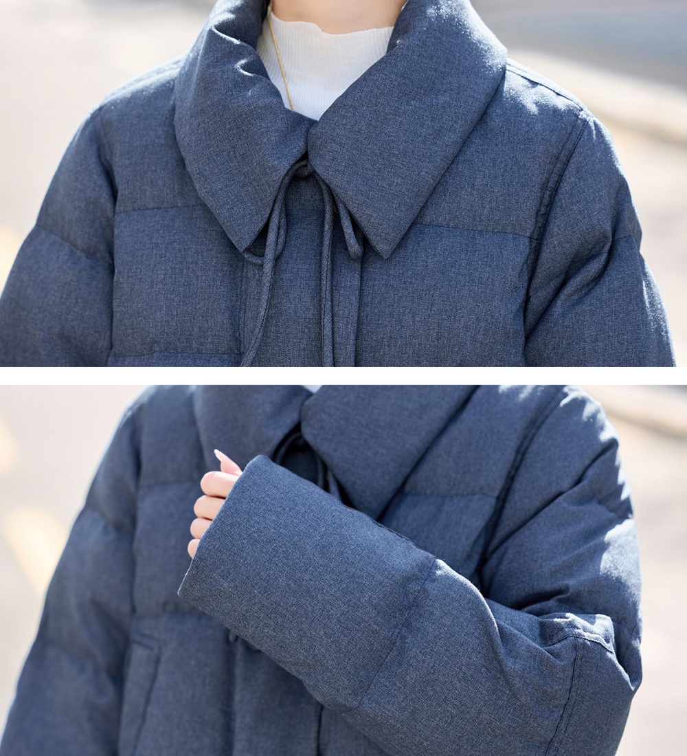 Fashion Casual winter simple lapel down coat