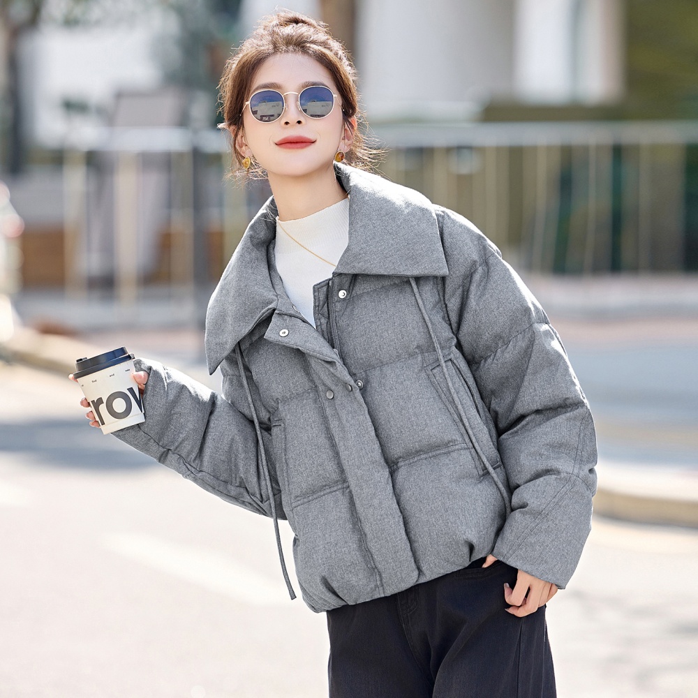 Fashion Casual winter simple lapel down coat