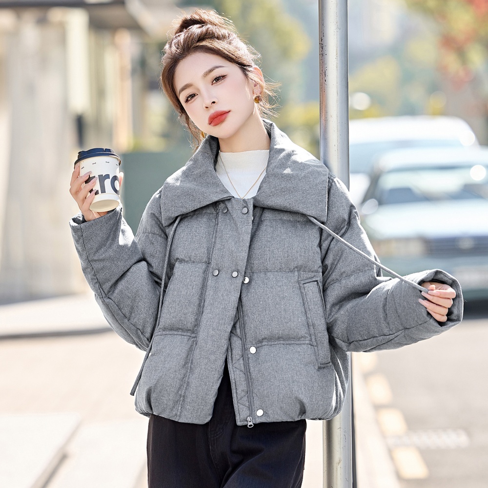 Fashion Casual winter simple lapel down coat