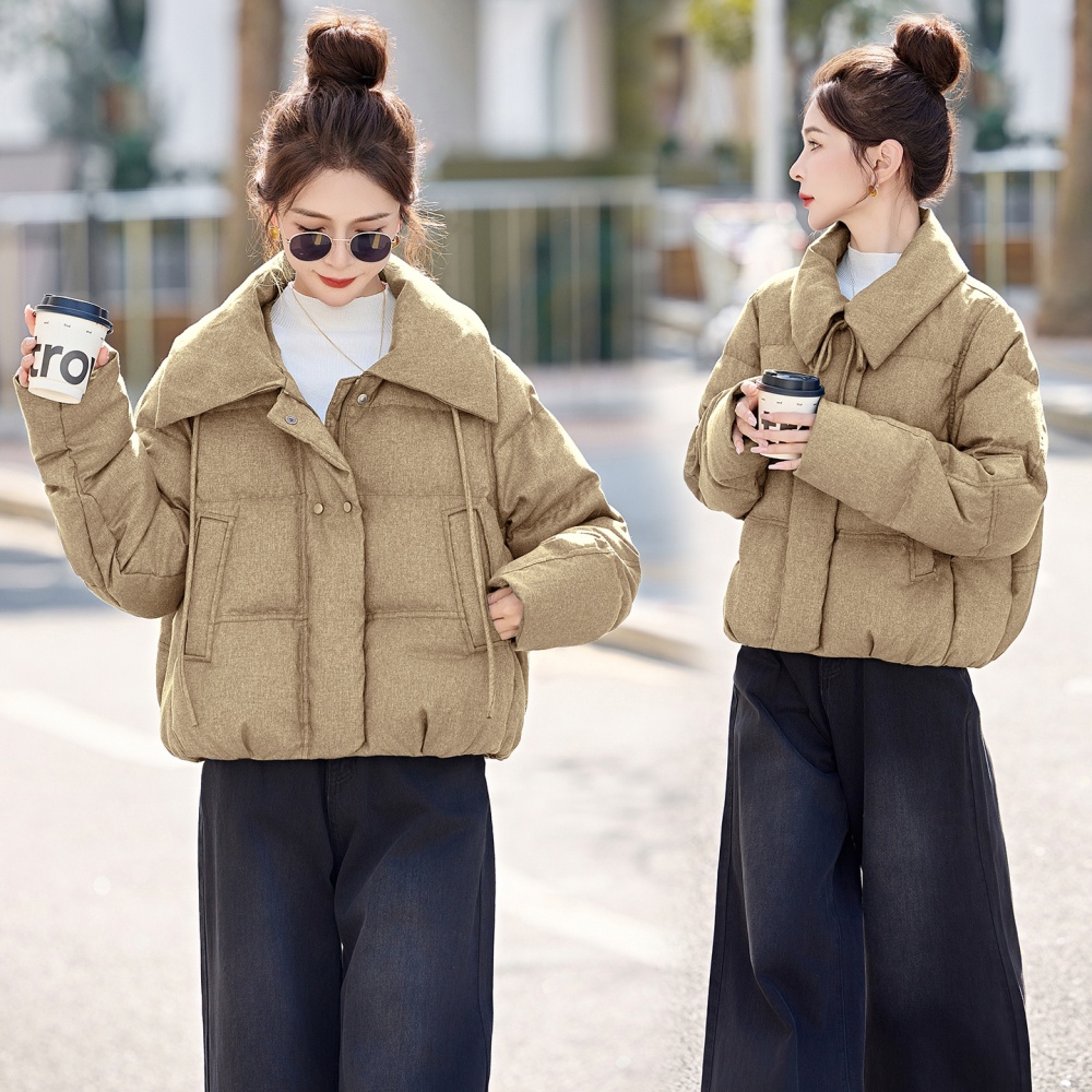 Fashion Casual winter simple lapel down coat