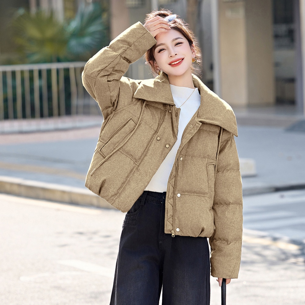 Fashion Casual winter simple lapel down coat