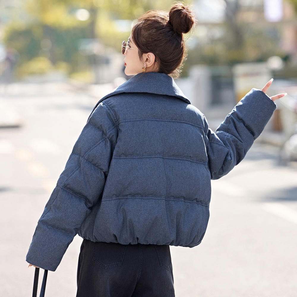 Fashion Casual winter simple lapel down coat