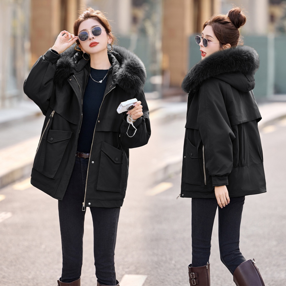 Lambs wool coat liner parka