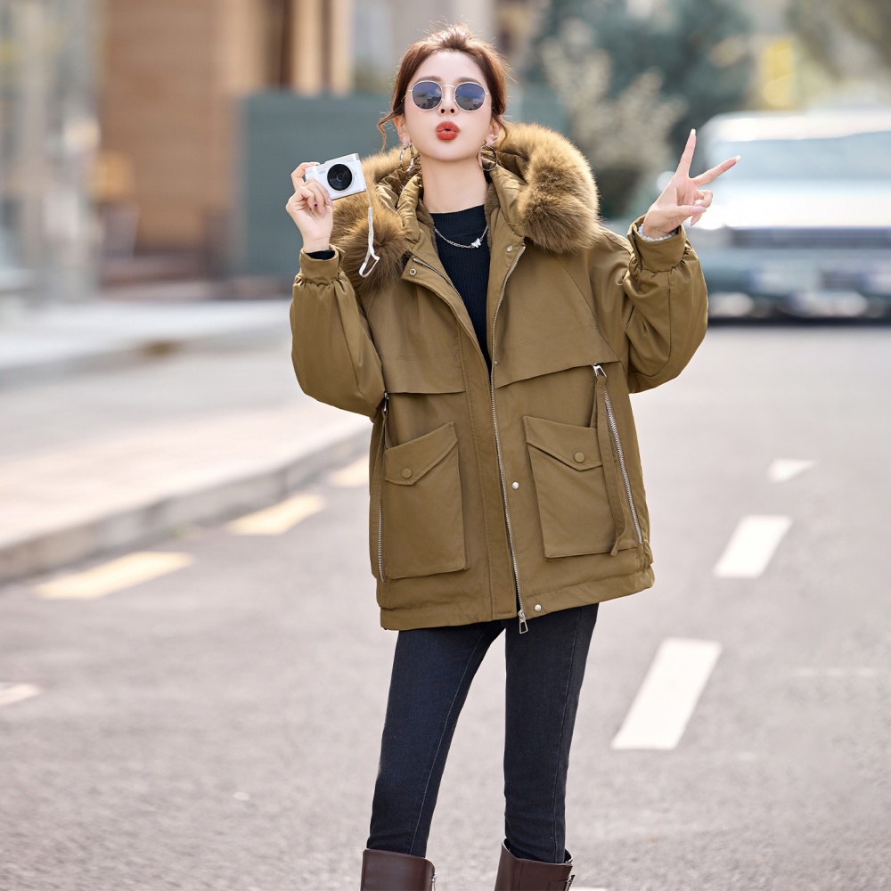 Lambs wool coat liner parka