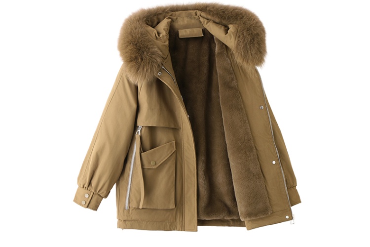 Lambs wool coat liner parka