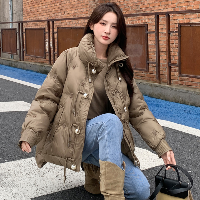 Long all-match coat thermal Casual cotton coat