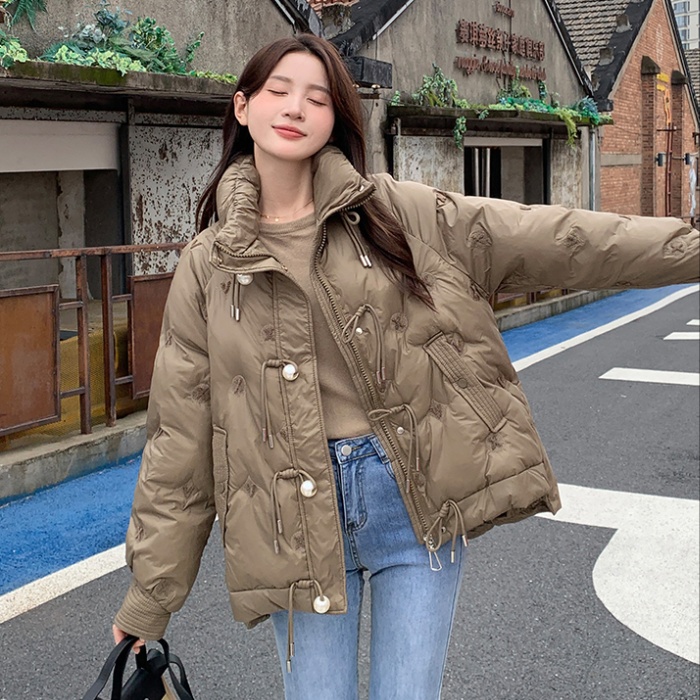 Long all-match coat thermal Casual cotton coat