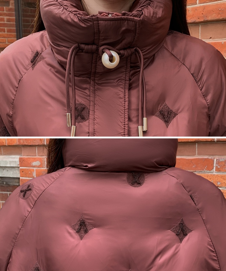 Long all-match coat thermal Casual cotton coat