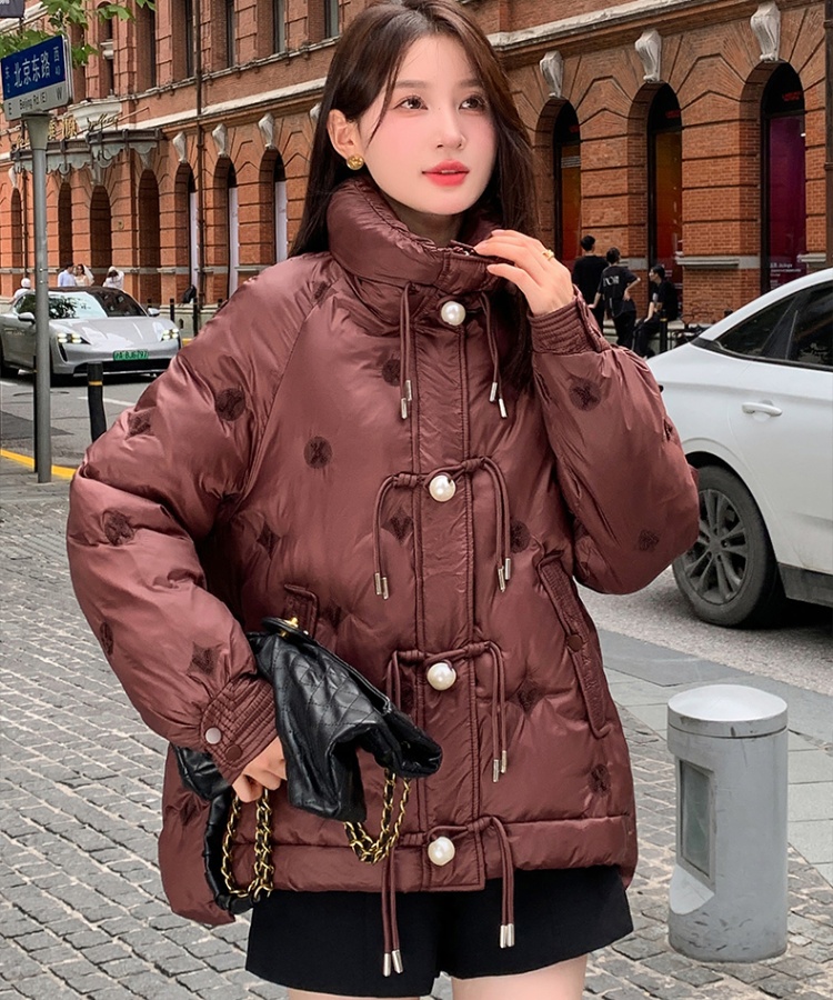 Long all-match coat thermal Casual cotton coat