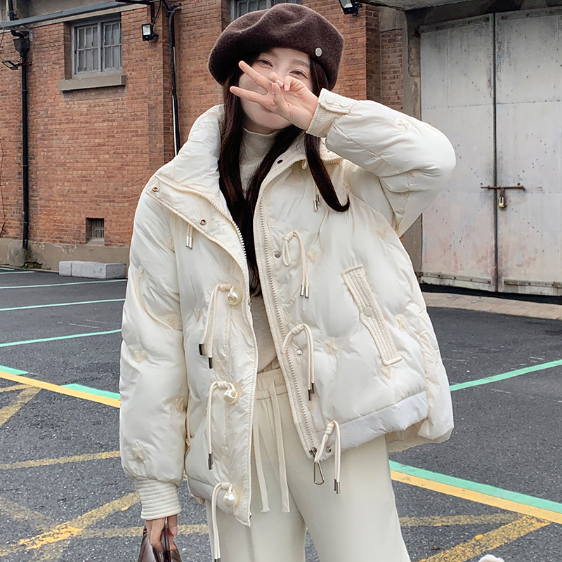 Long all-match coat thermal Casual cotton coat