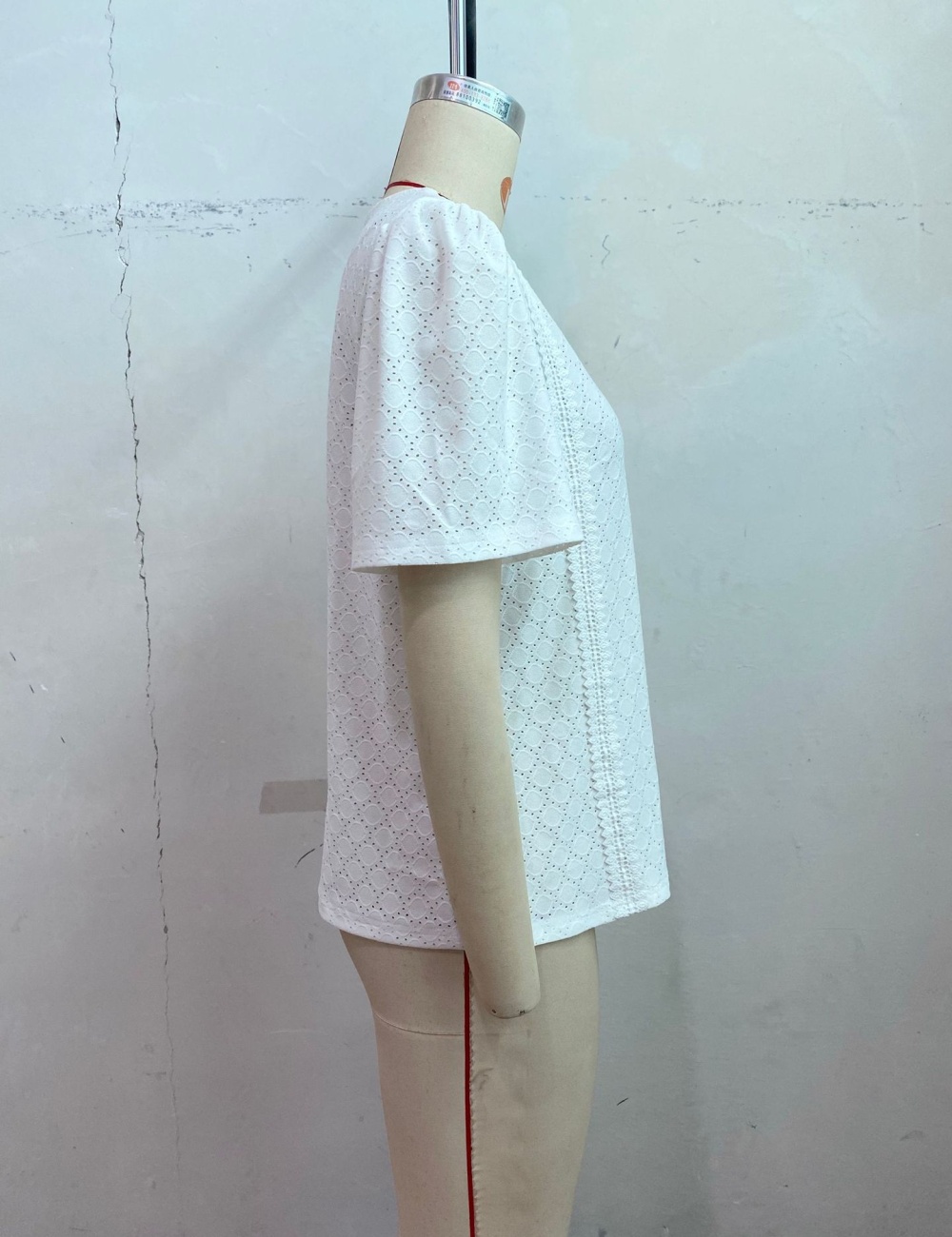 Summer lace Casual splice European style V-neck shirt