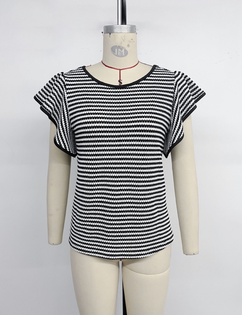 European style all-match stripe summer T-shirt