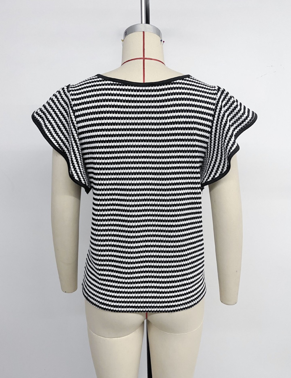 European style all-match stripe summer T-shirt