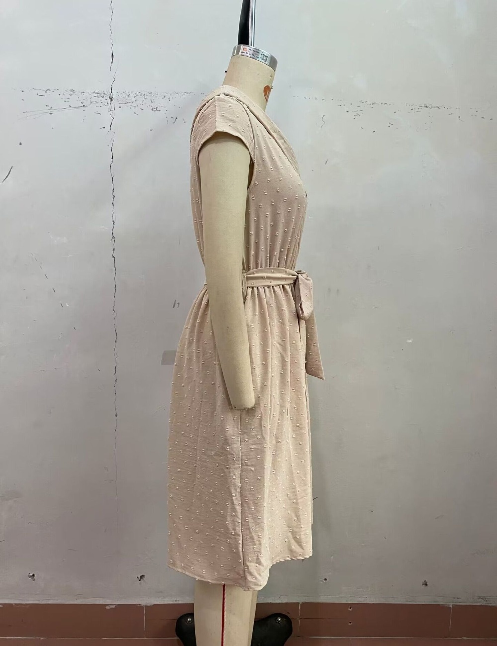 Light asymmetry pure elegant jacquard strapless dress