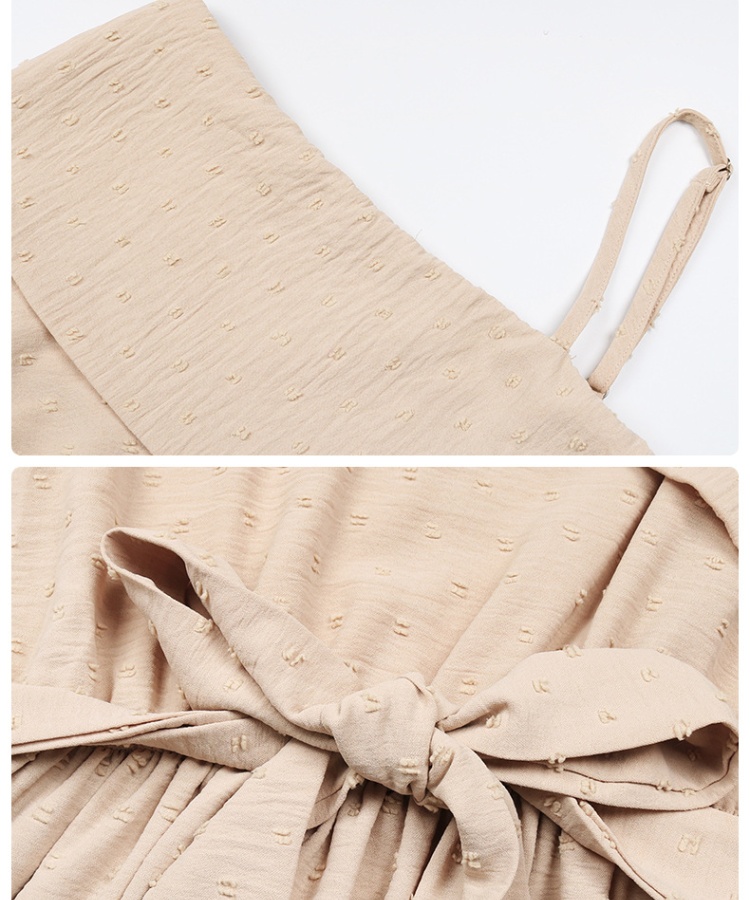 Light asymmetry pure elegant jacquard strapless dress