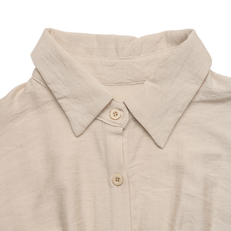 Summer vacation pinched waist pure elegant dress