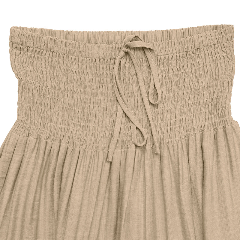 Casual European style big skirt vacation pure skirt