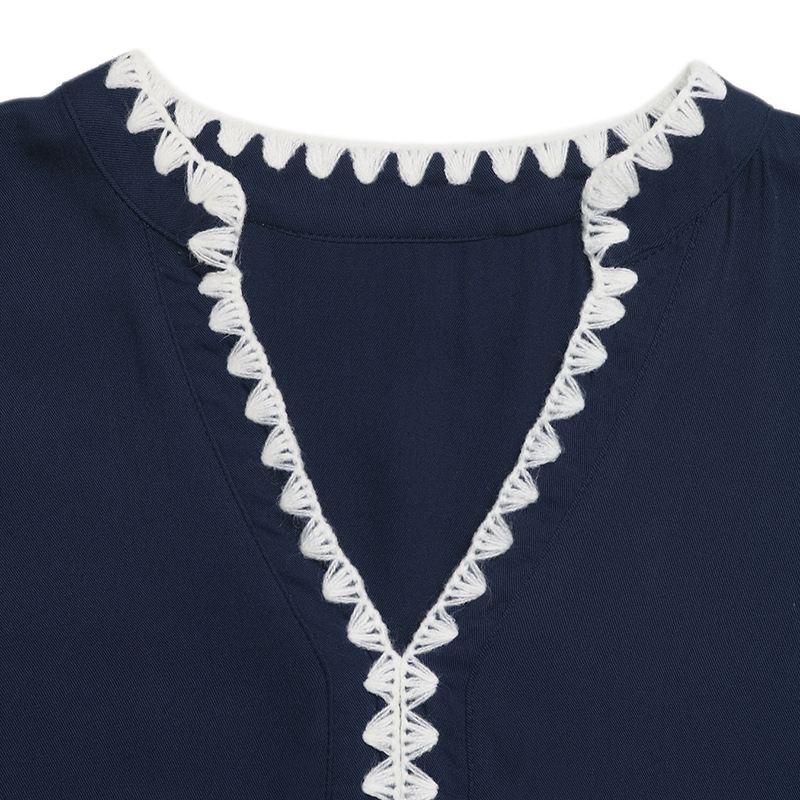 V-neck mixed colors long dress sleeveless dress