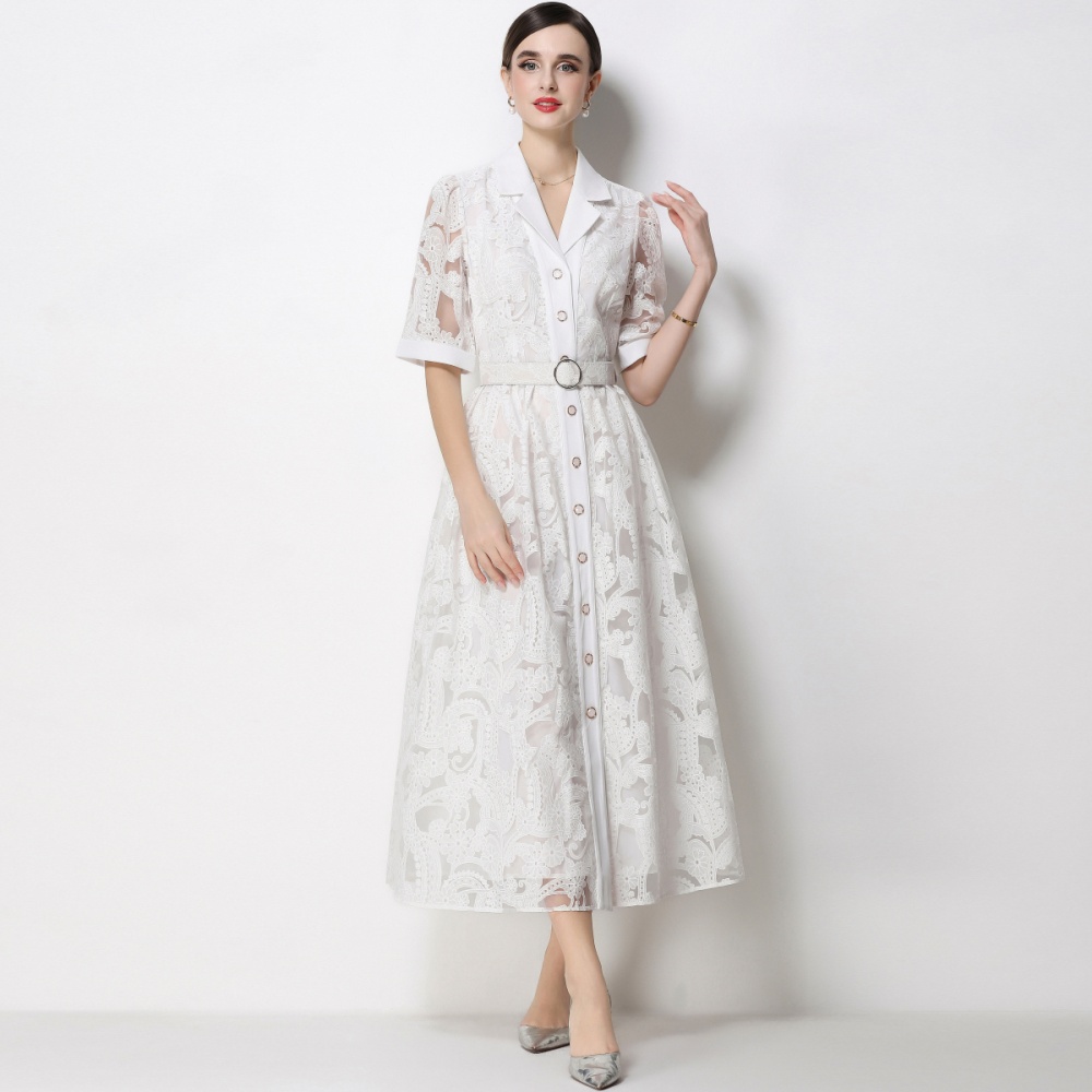 France style business suit long dress for women