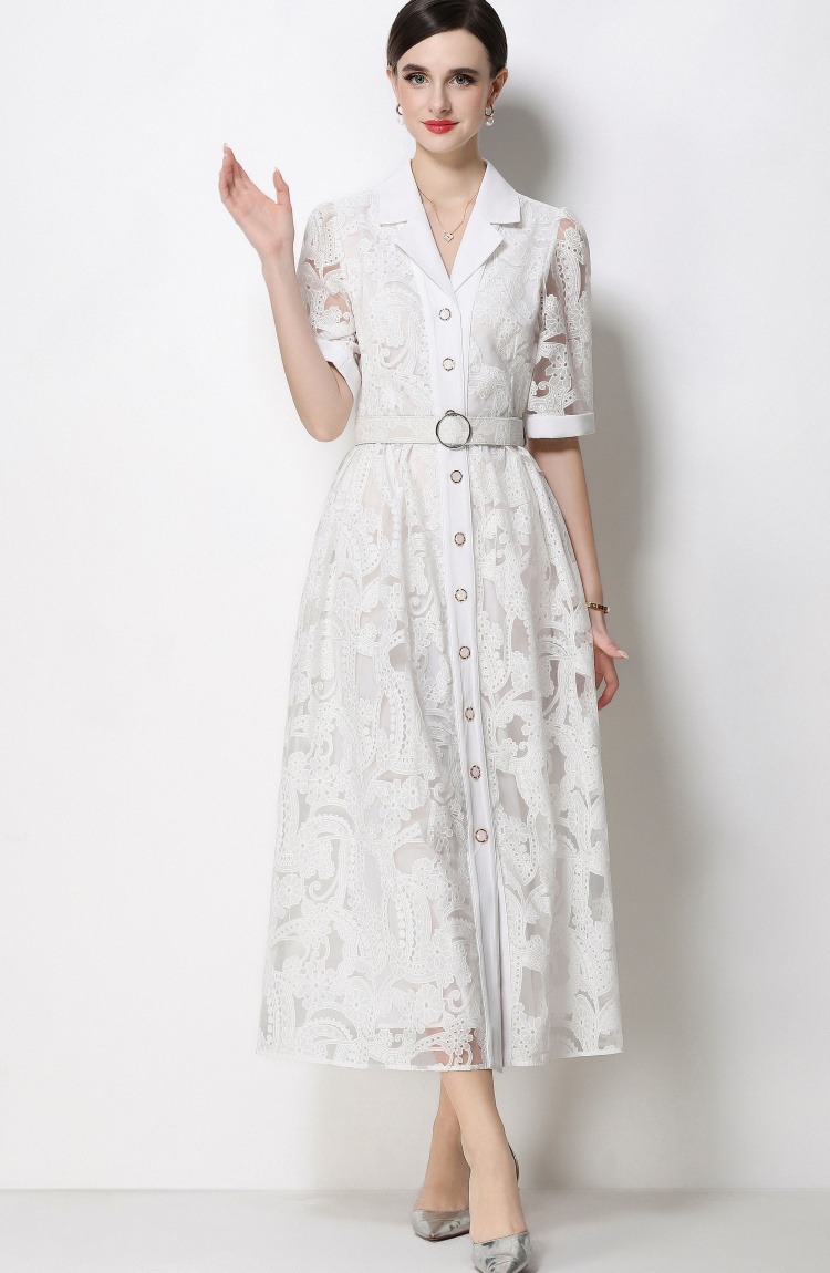 France style business suit long dress for women