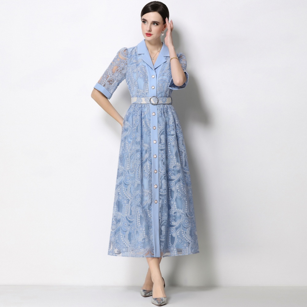 Slim light luxury dress France style long dress