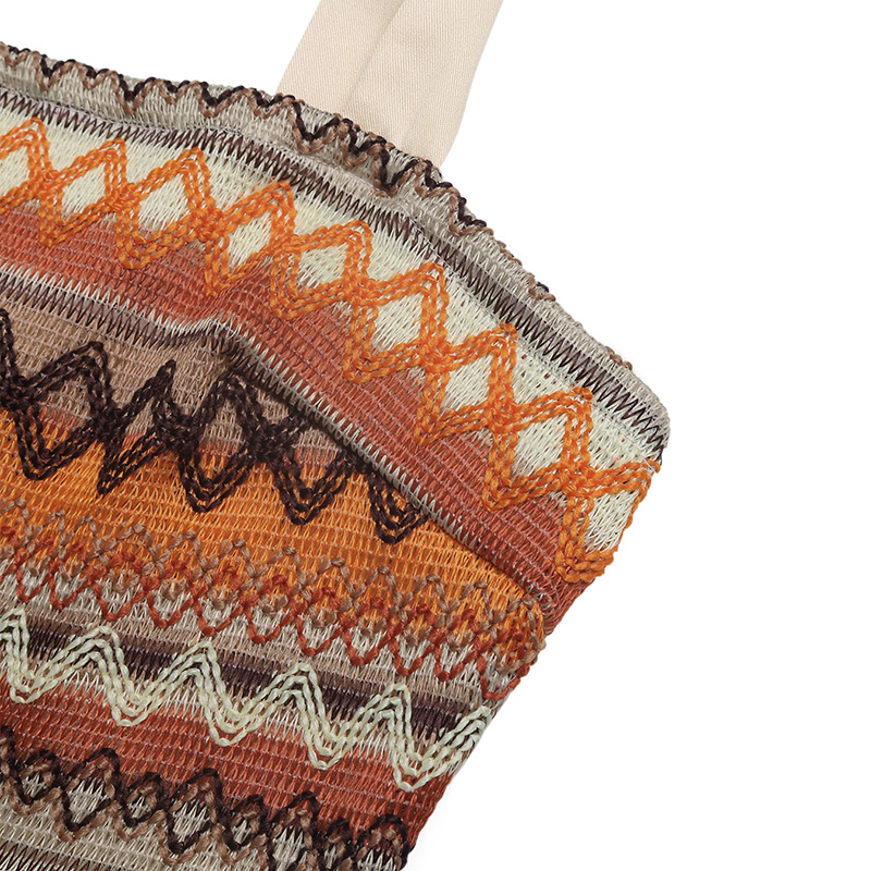 Summer national style vacation sling splice jumpsuit