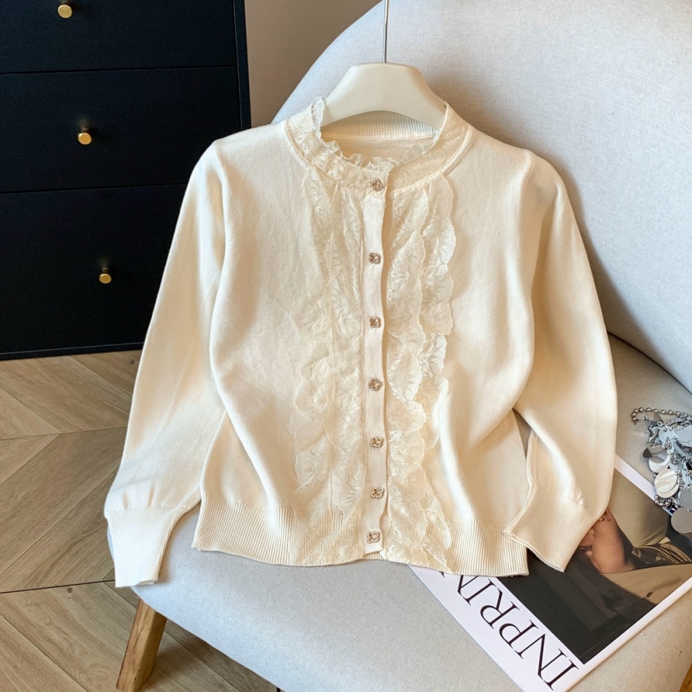 Cstand collar tops splice bottoming shirt for women