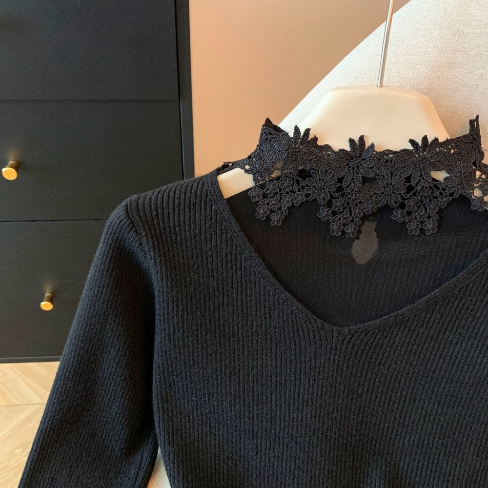 Halter knitted Western style inside the ride sweater