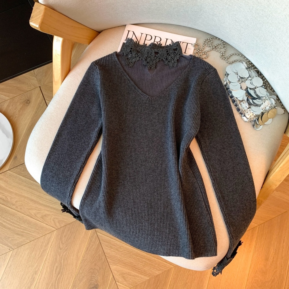 Halter knitted Western style inside the ride sweater