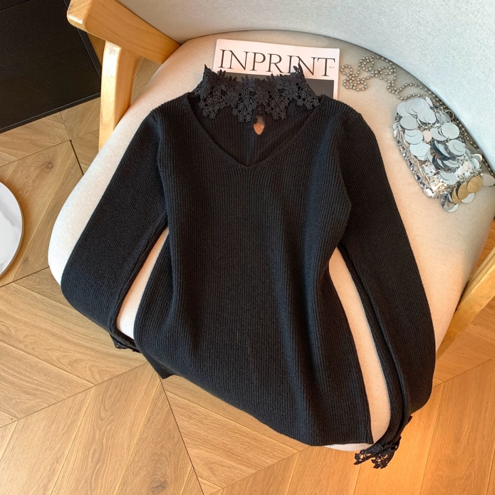 Halter knitted Western style inside the ride sweater