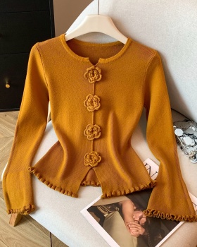 Inside the ride tops knitted bottoming shirt for women