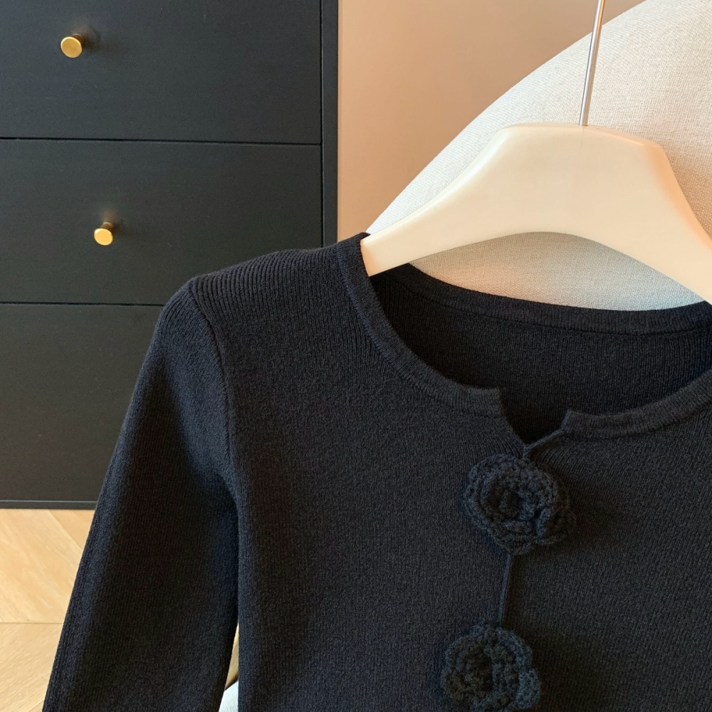 Inside the ride tops knitted bottoming shirt for women