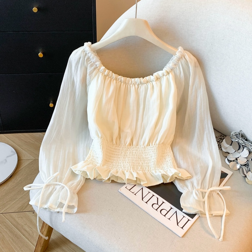 Clavicle stereoscopic shirt colors niche tops for women